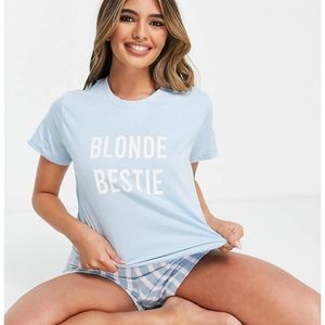 NEW 2pc 💯%COTTON Threadbare lounge coords PJ t-shirts & shorts #A181J 2511